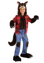 Child Brown Werewolf Costume Alt 2