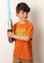 Star Wars Logo Boy's Orange Burnout T-Shirt