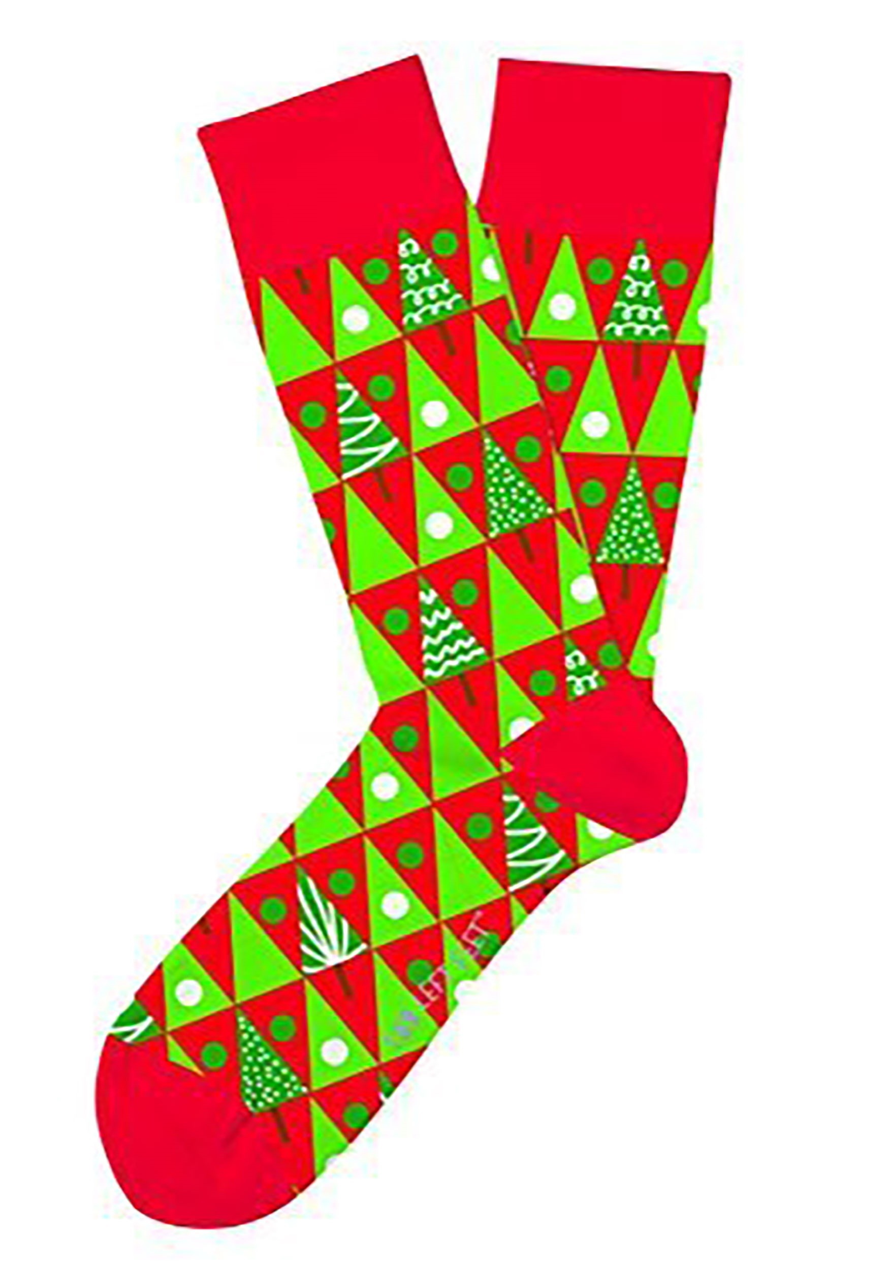 Christmas Pine Grove Two Left Feet Adult Socks