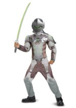 Overwatch Boys Genji Classic Muscle Costume