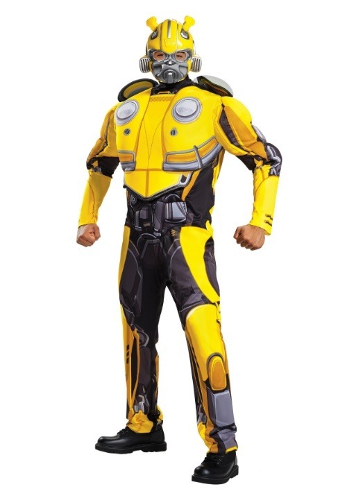 Bumblebee Movie Adult Bumblebee Muscle Costume