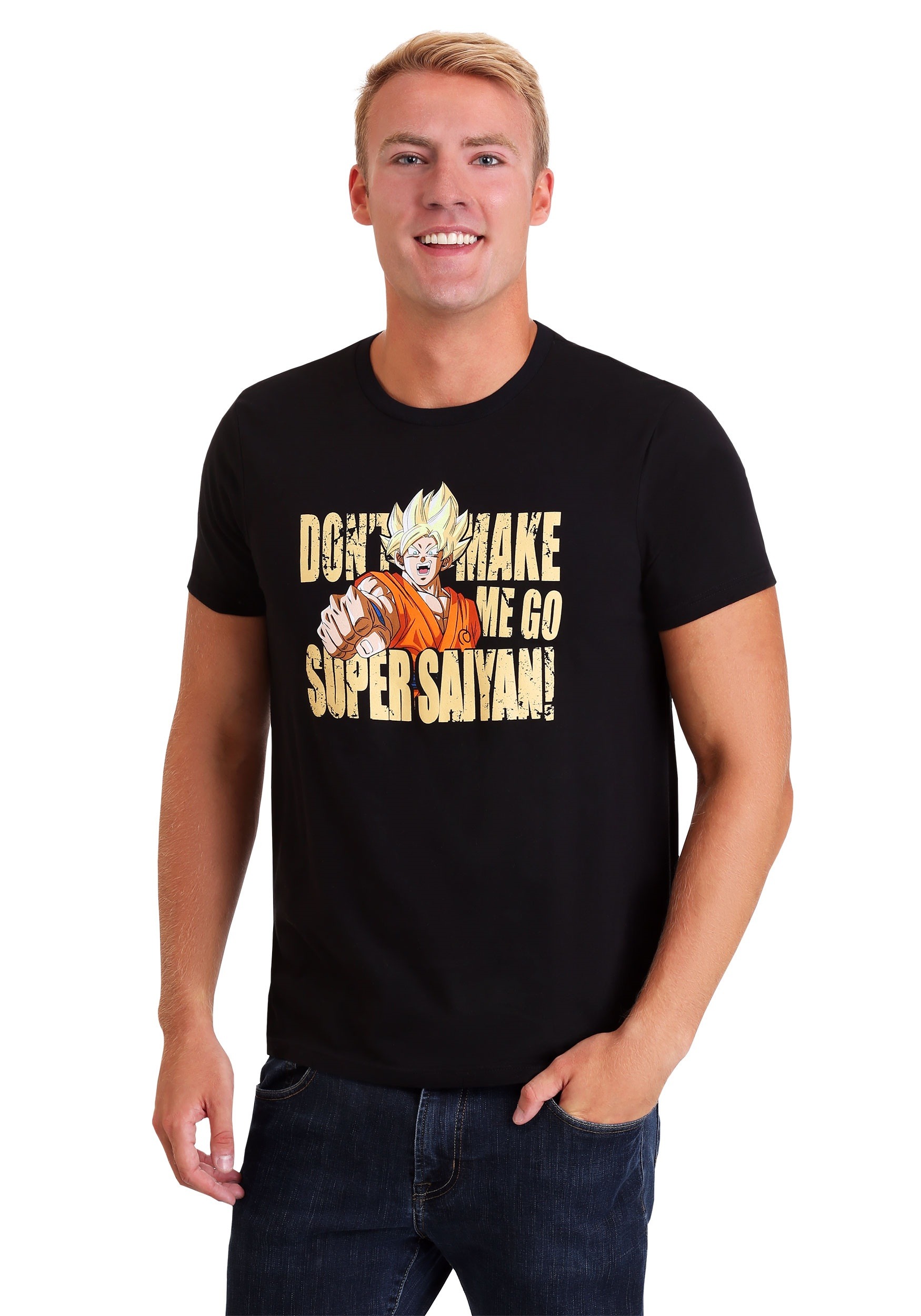 Dragon Ball Z Super – Don't Make Me Go Super Saiyan Men's T-Shirt