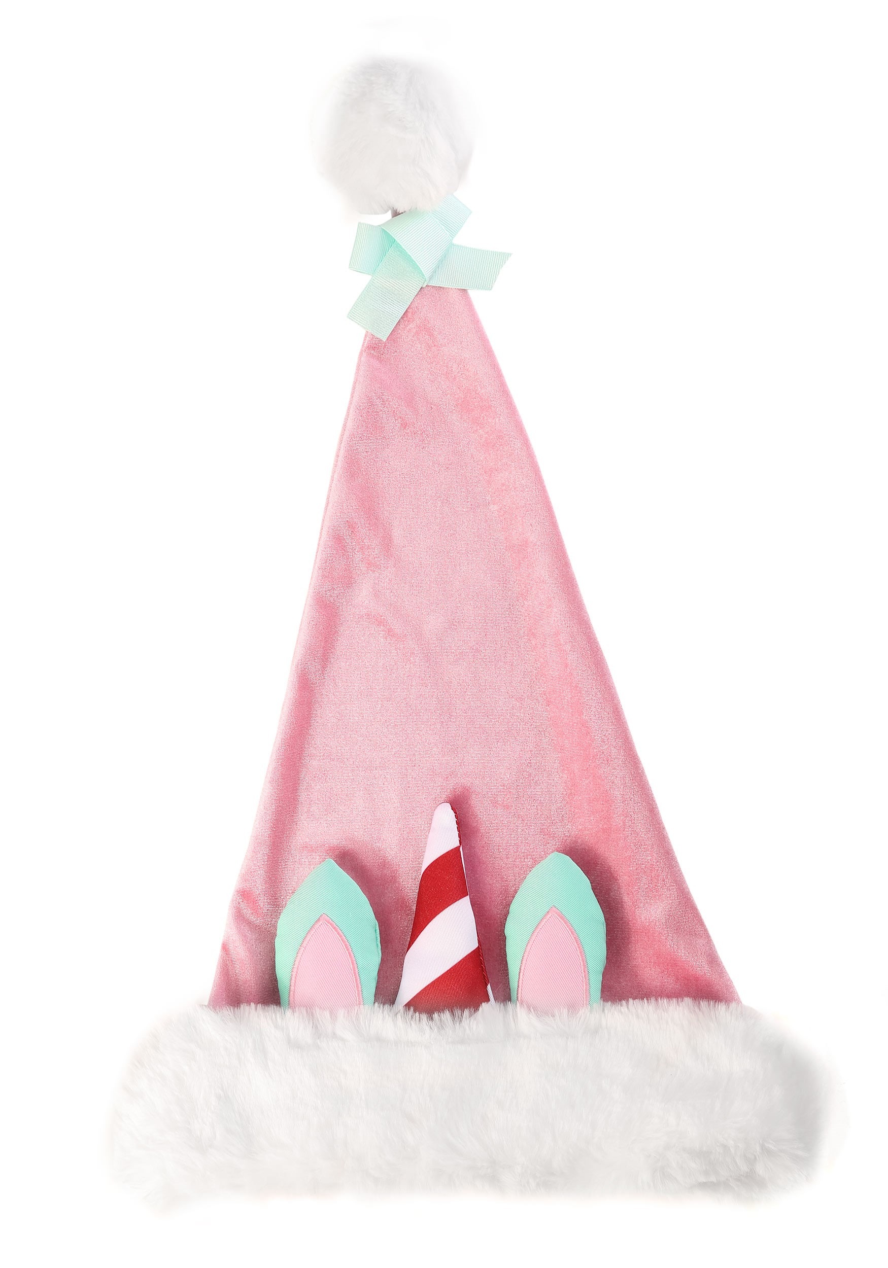 Ugly Holiday Unicorn Santa Claus Hat for Adults