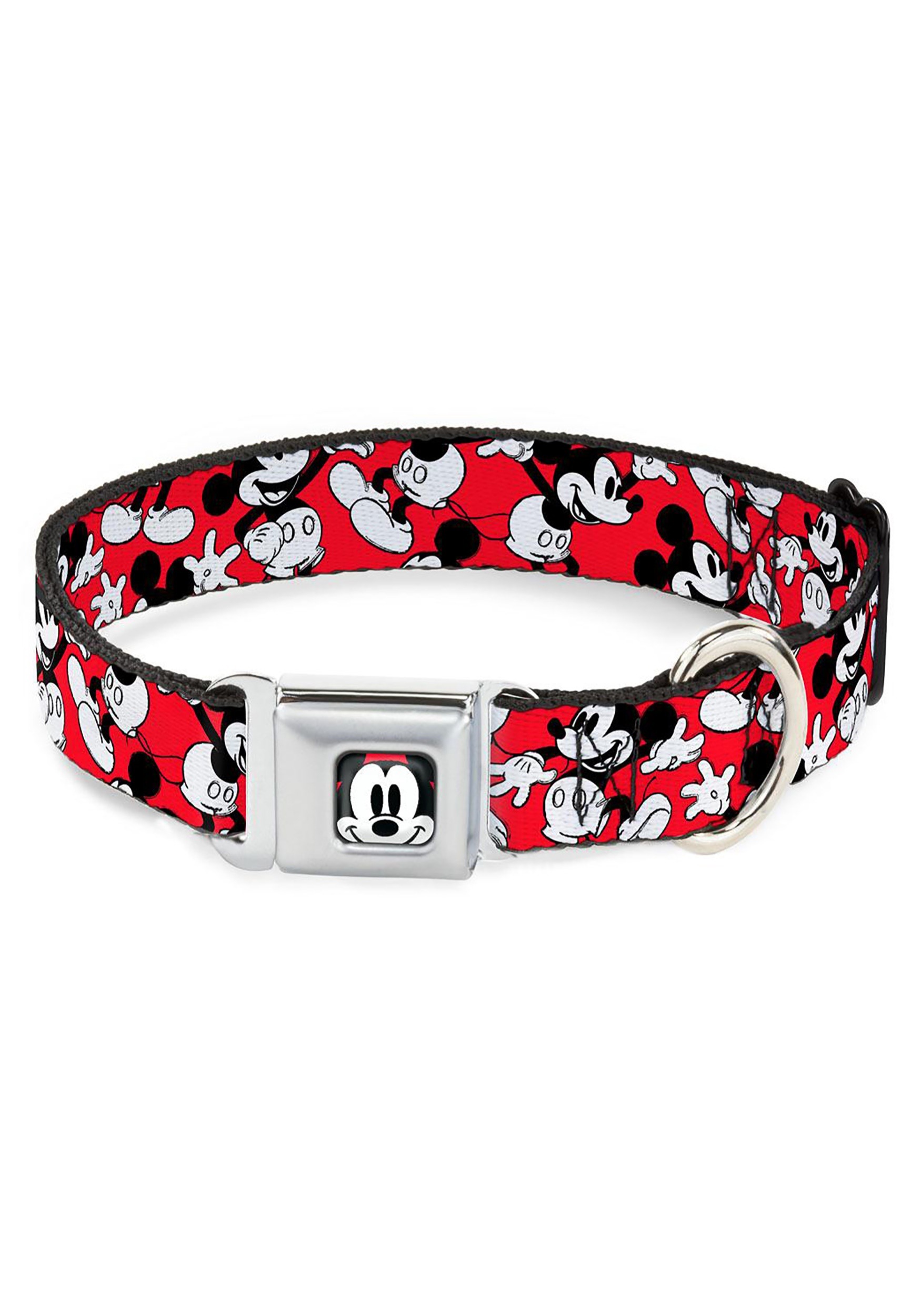 Mickey Mouse Faces -Seatbelt Buckle- Dog Collar- 1