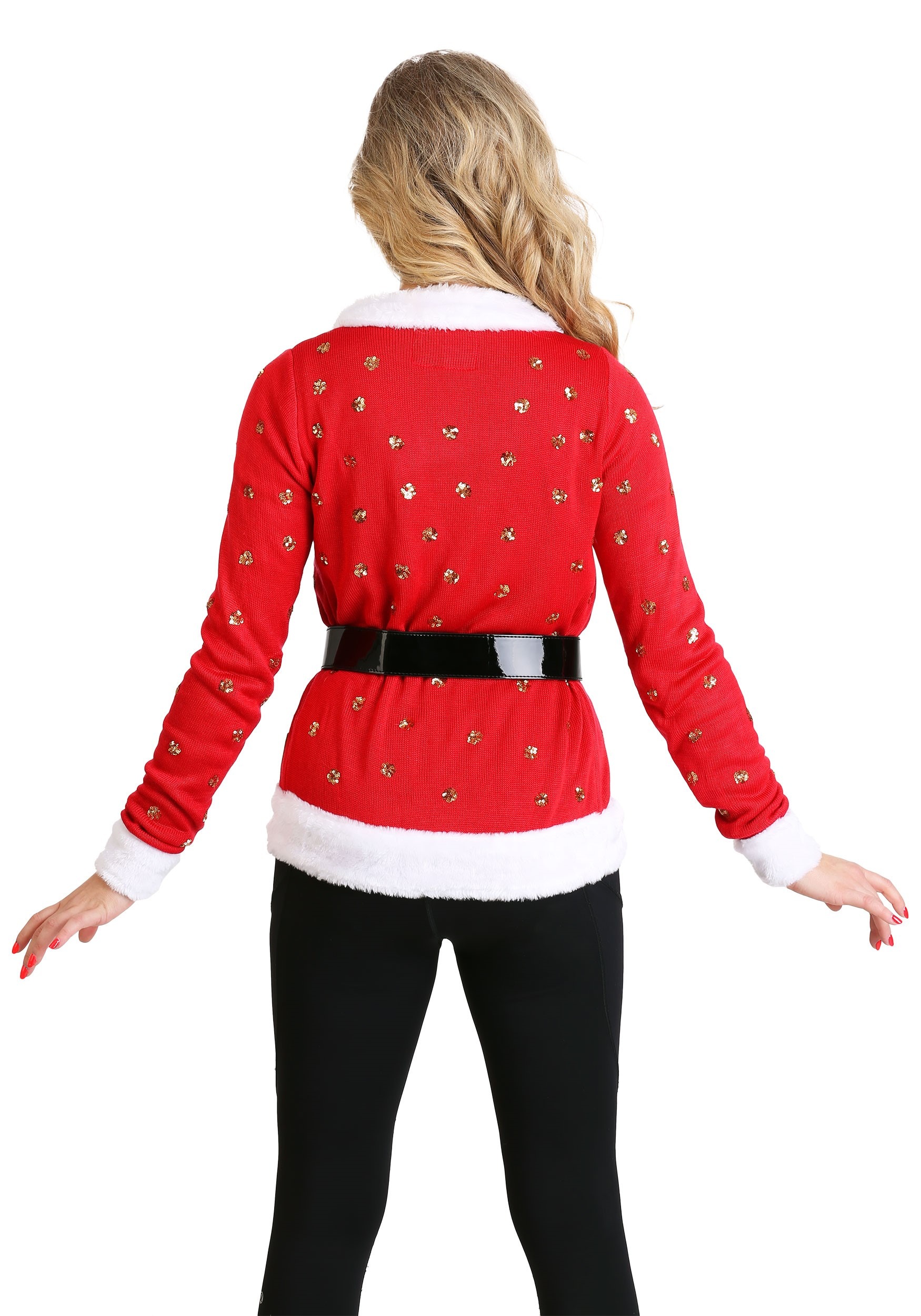 Tipsy Elves Santa Jacket Ugly Christmas Cardigan For Women