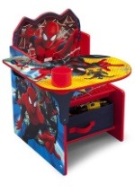 Spider-Man Chair Desk with Storage Bin2