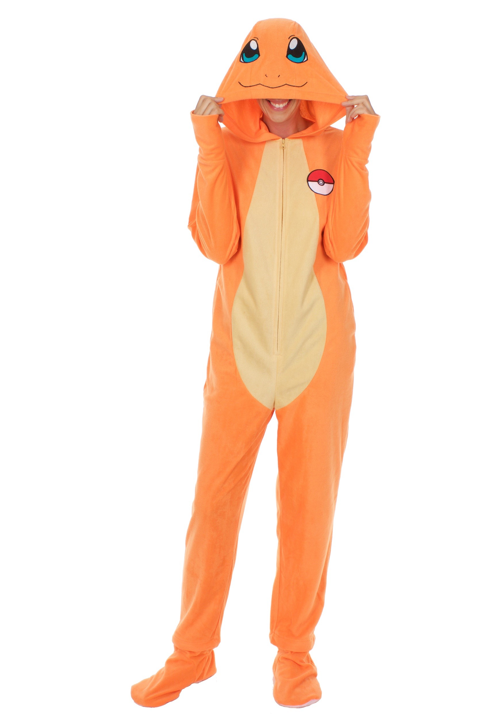 This is a Pokemon Charmander Adult Union Suit. 