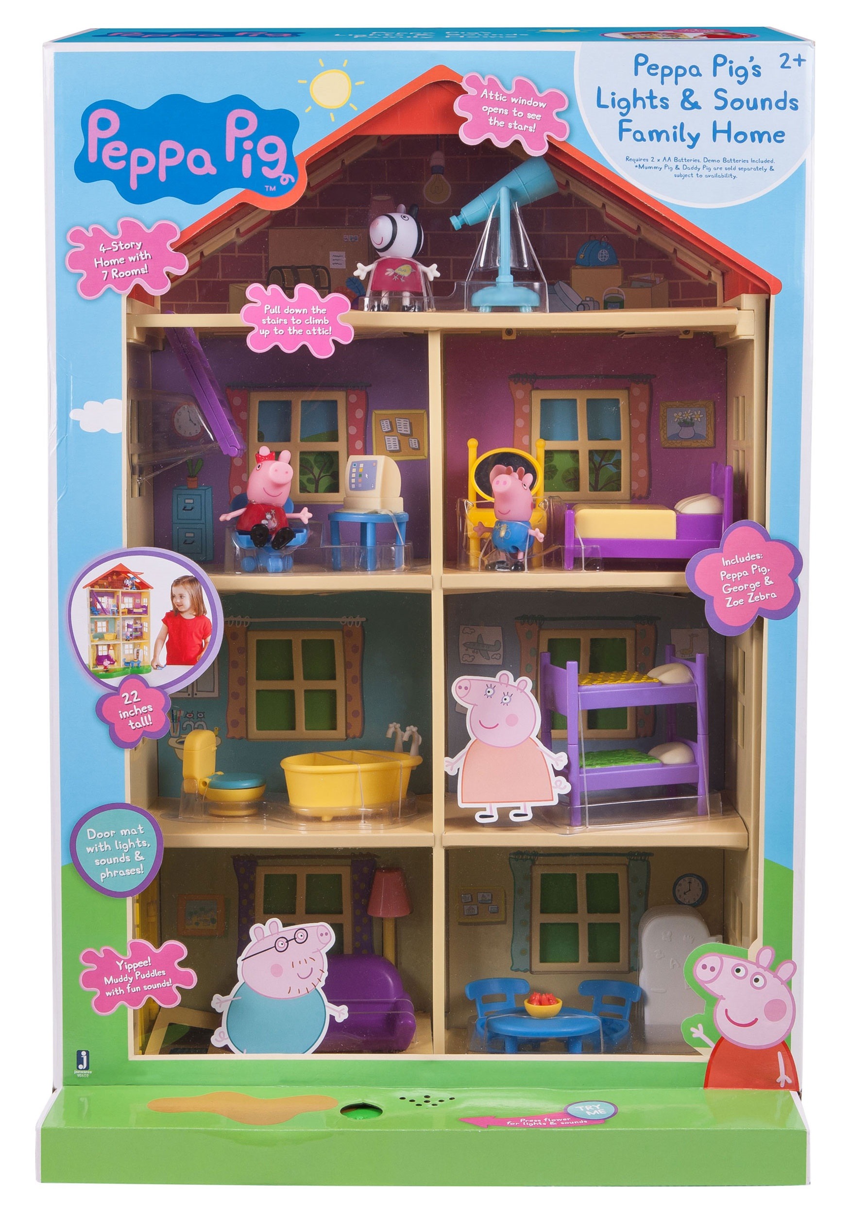 Lights n' Sounds Peppa Pig Family Home Playset