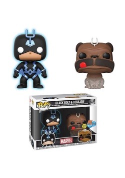 Marvel Inhumans Lockjaw & Glow-in-the-Dark Black Bolt Pop!