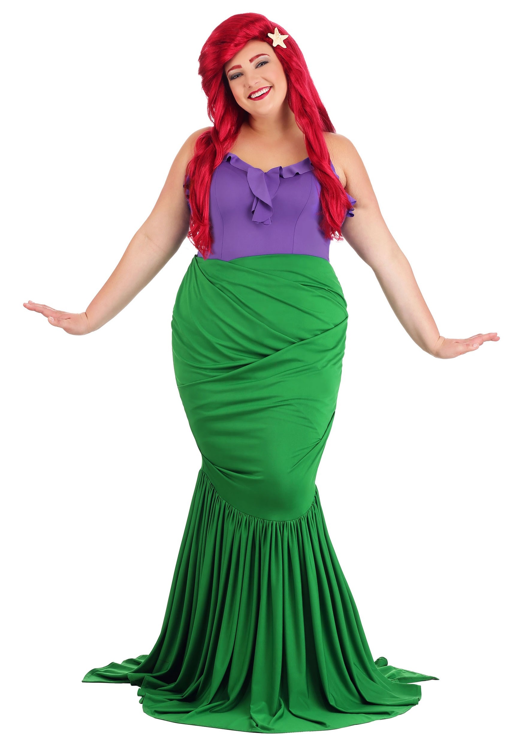 Plus Size Undersea Mermaid Costume For Women