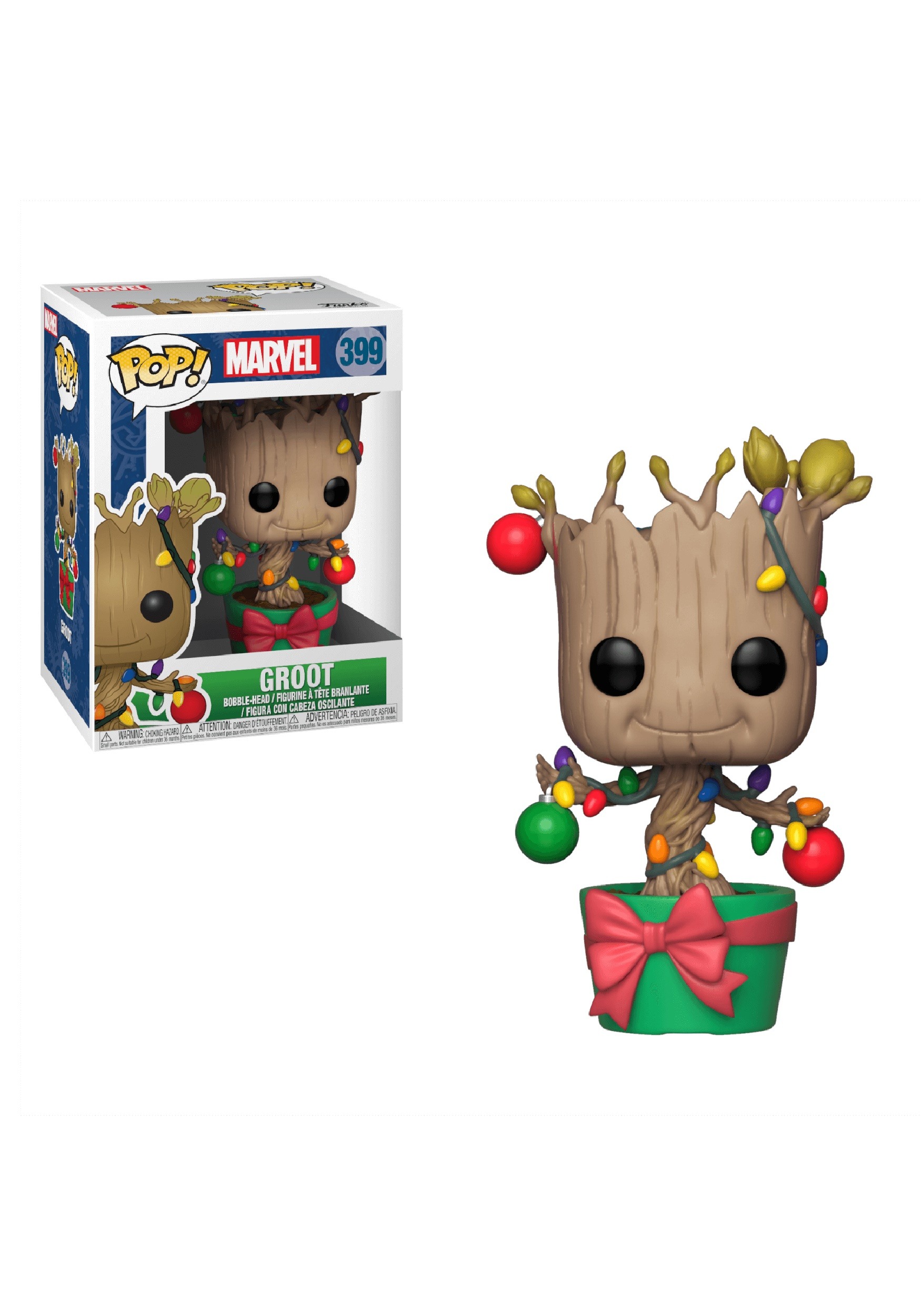 Holiday Groot with Lights & Ornaments Pop! Marvel