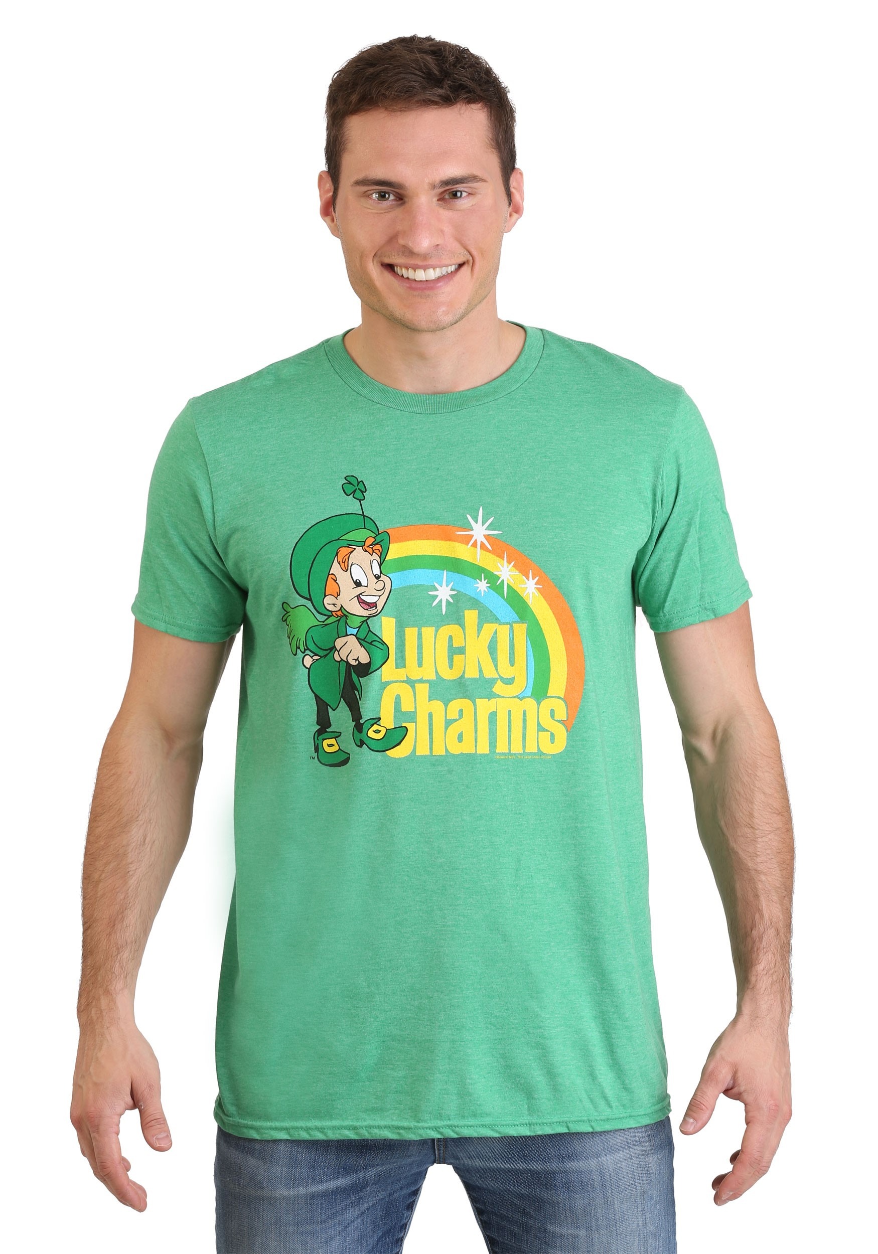 Lucky Charms Lucky the Leprechaun Lightweight T-Shirt for Men