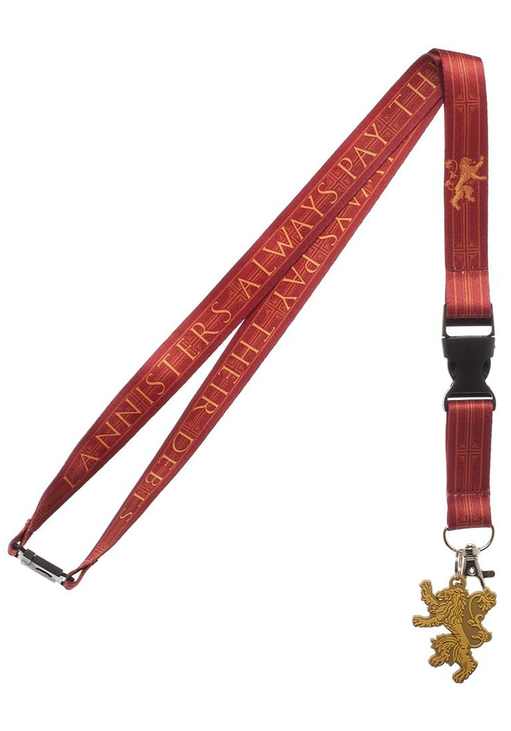 House Lannister Game of Thrones Lanyard