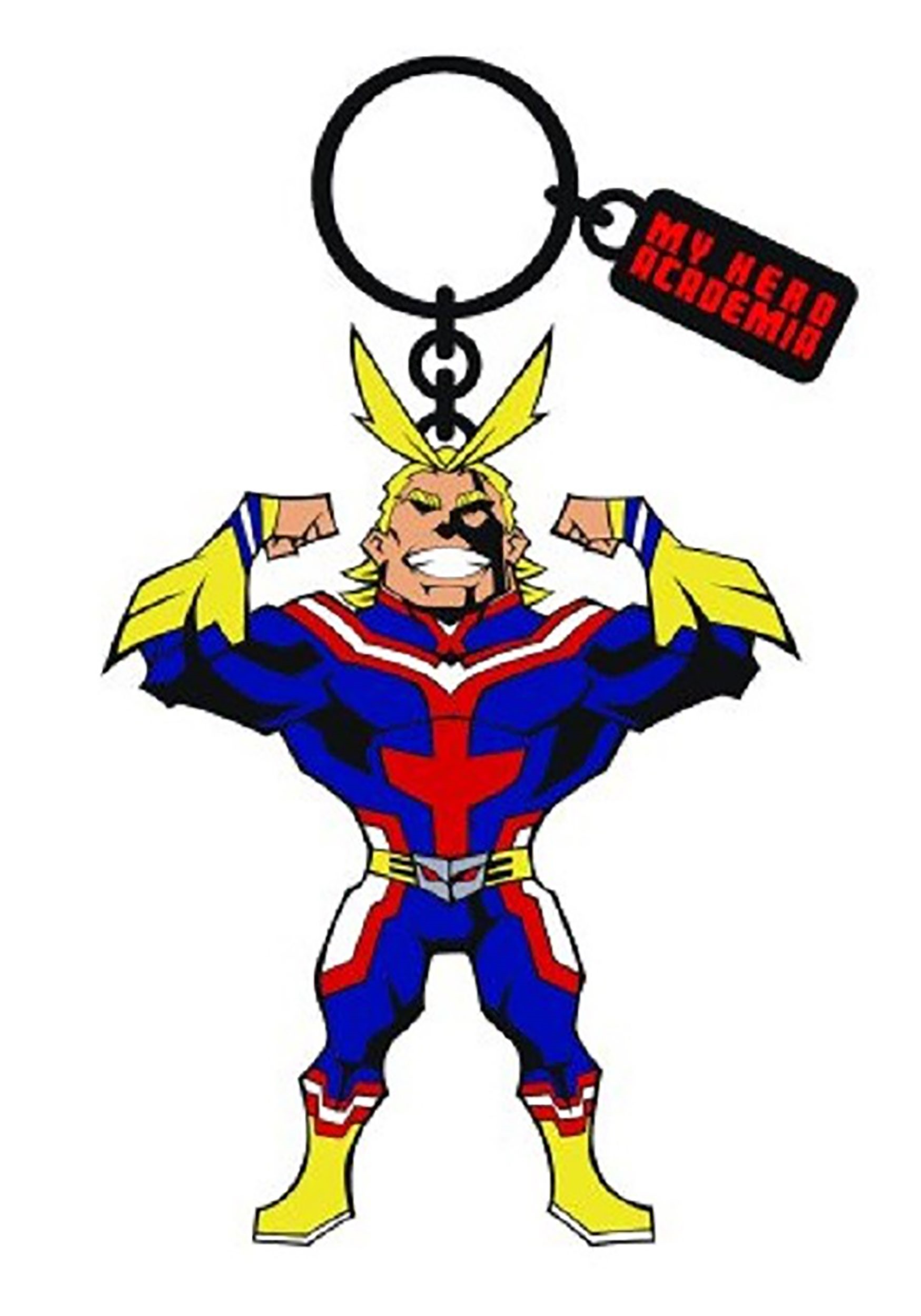 All Might Enamel Filled Keychain from My Hero Academia