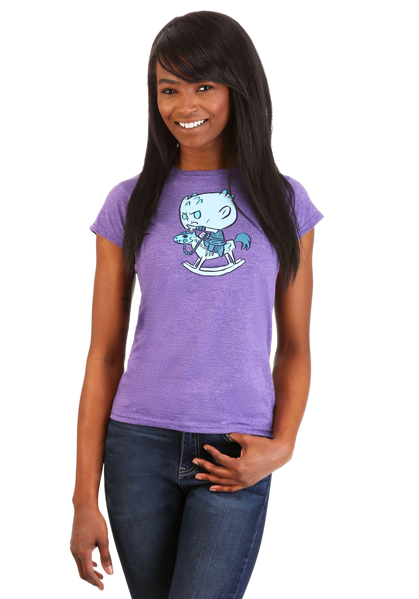 Funko Super Cute Tees: Game of Thrones Night King Horsey Purple Women's T-Shirt