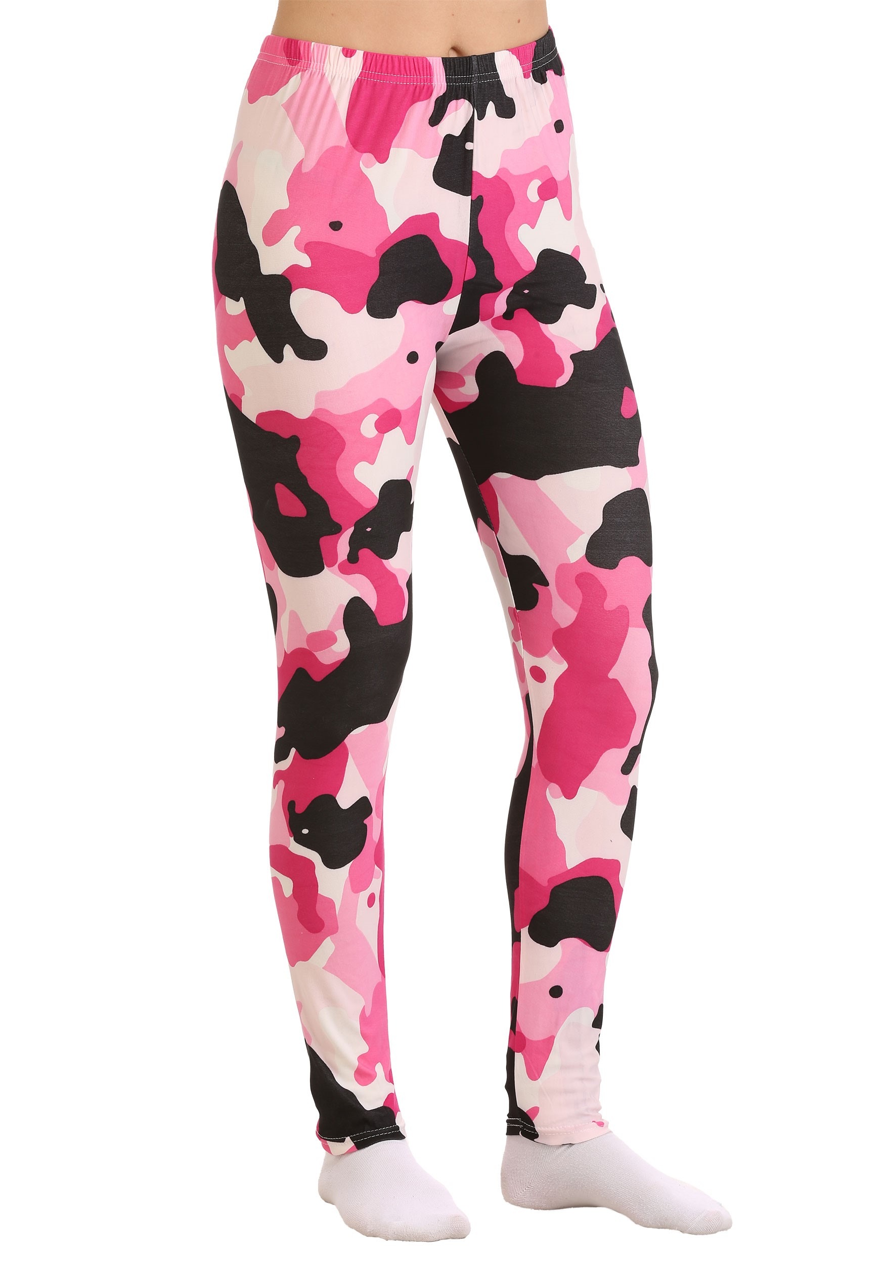 Women's Two Left Feet Pink Camouflage Leggings