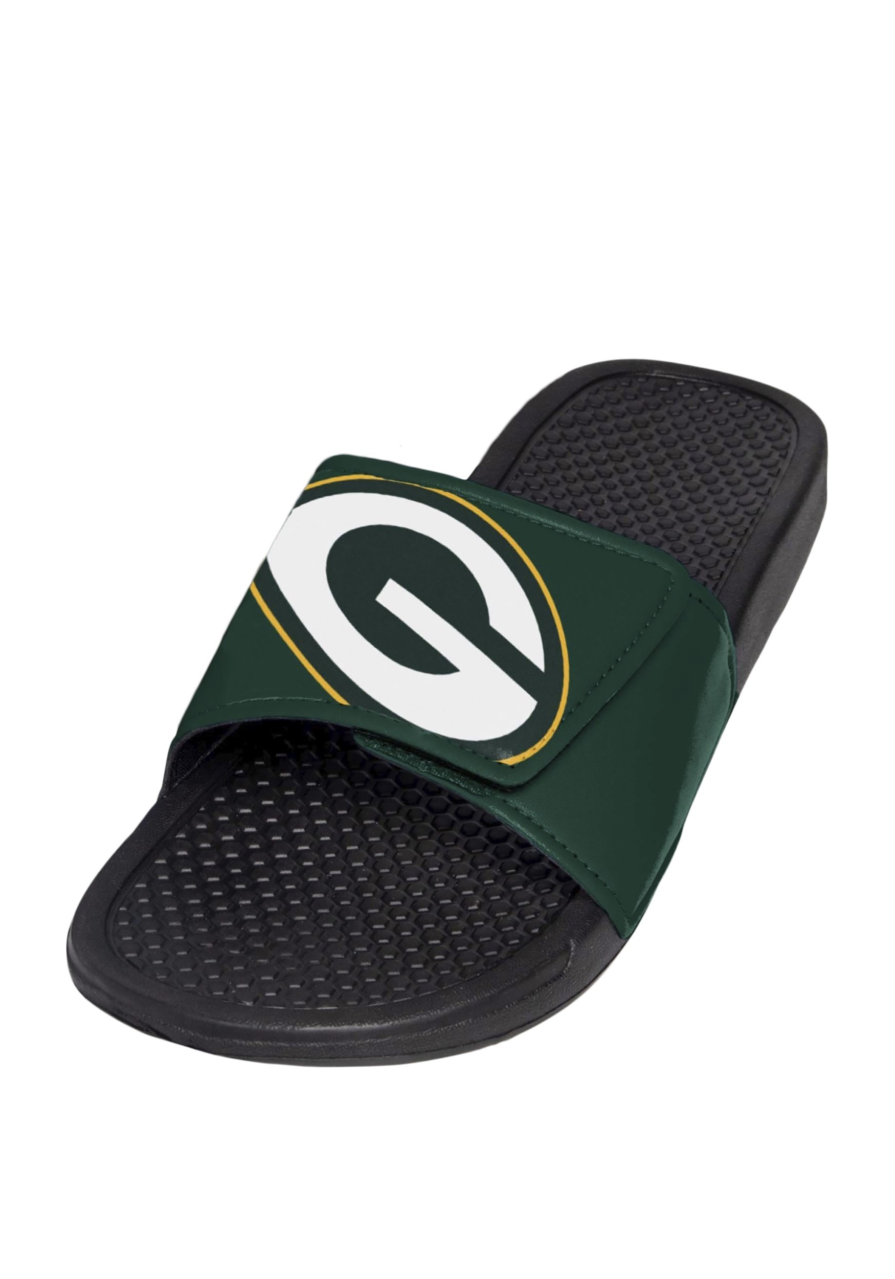 Men's Green Bay Packers Cropped Big Logo Slide Flip Flops