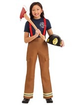 Fire Fighters Captain Girl's Costume Alt 2