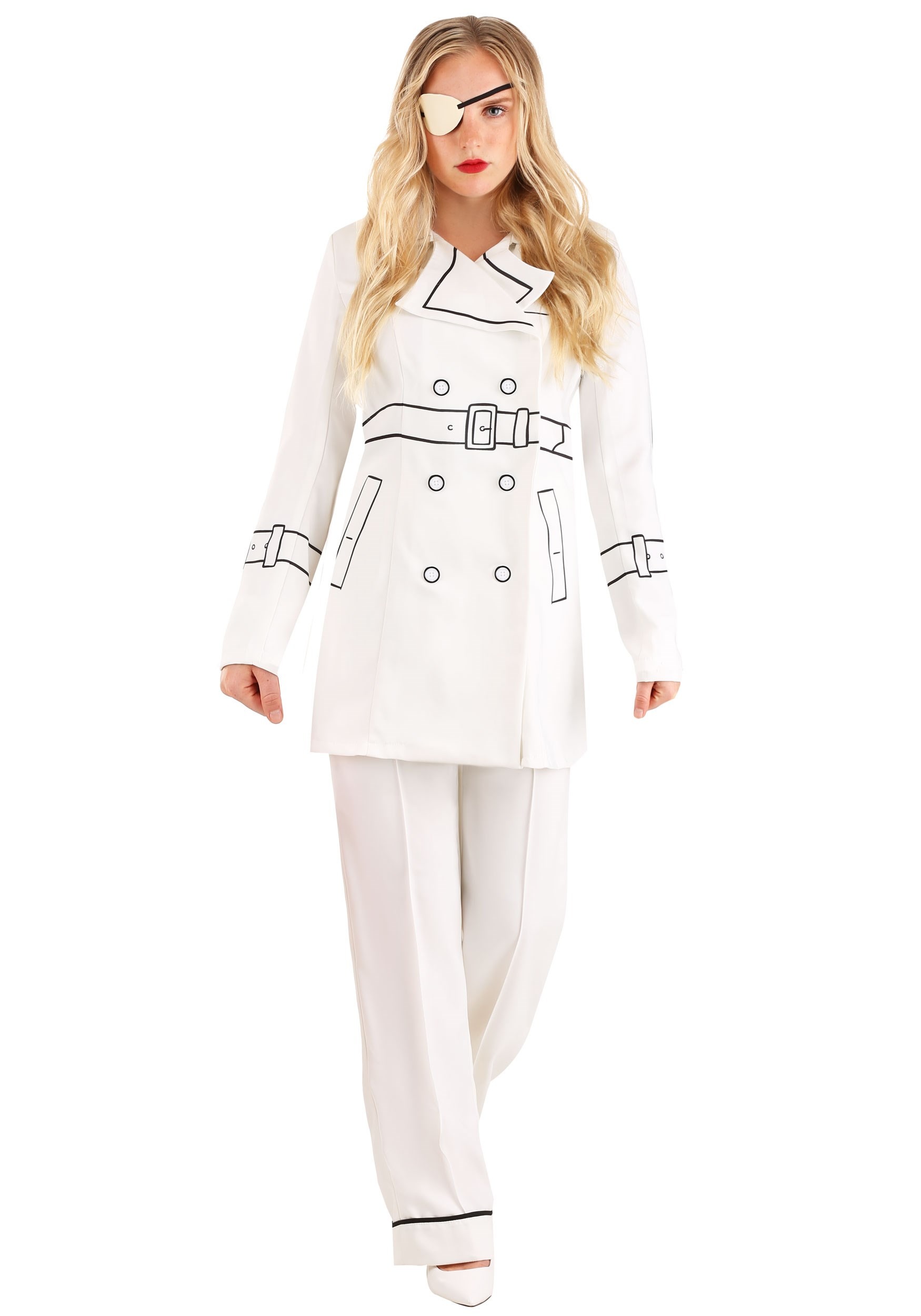 Kill Bill Elle Driver Trench Coat for Women's Costume