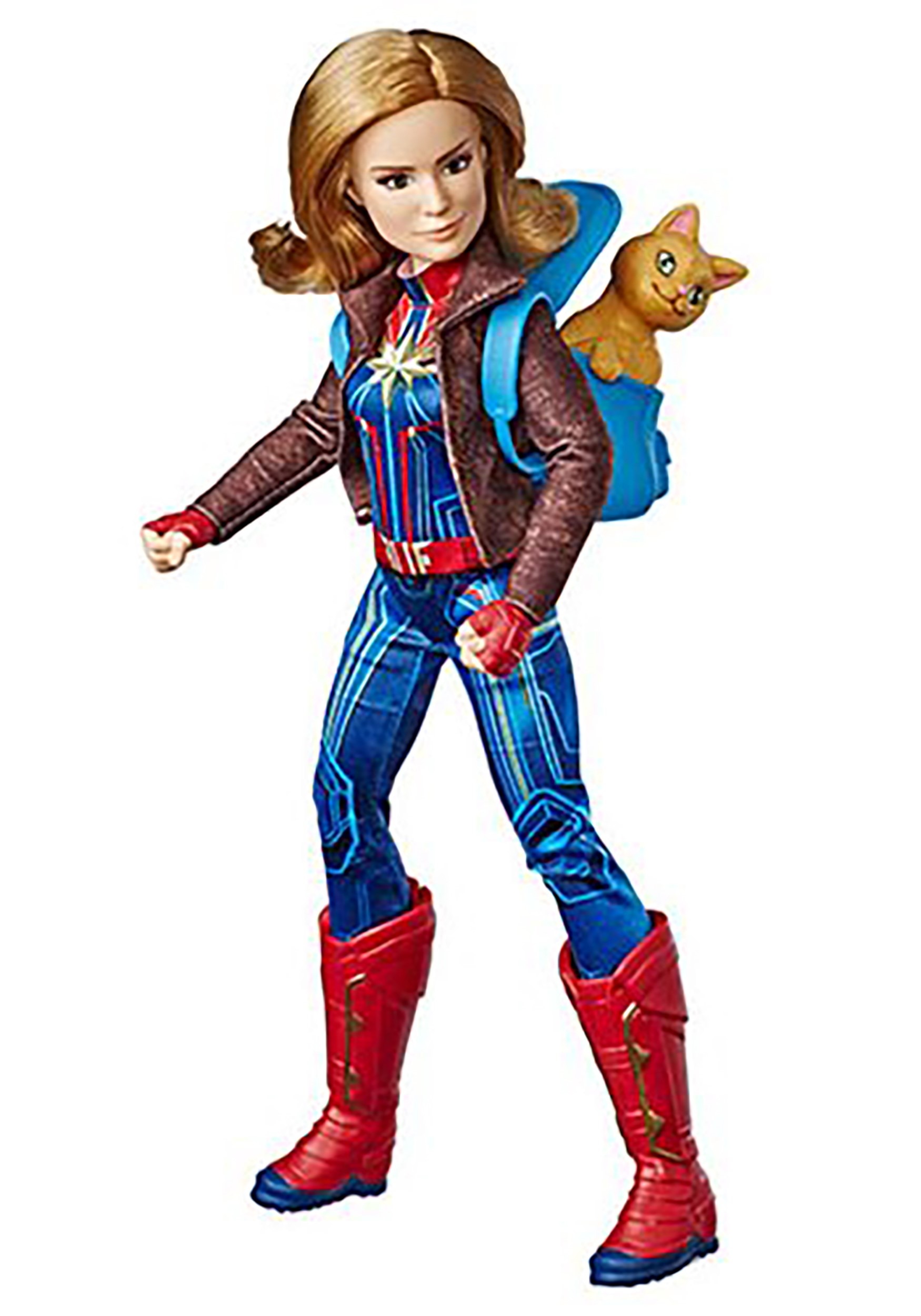 Captain Marvel Adventure Doll with Goose Cat