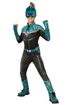 Captain Marvel Kree Suit Deluxe Kids Costume Alt 1