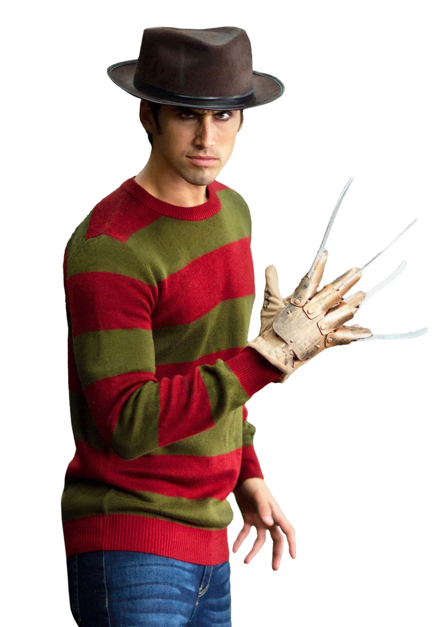 Striped Nightmare On Elm Street Freddy Sweater For Adults