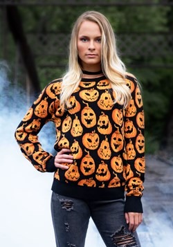 Pumpkin Frenzy Ugly Halloween Sweater 1