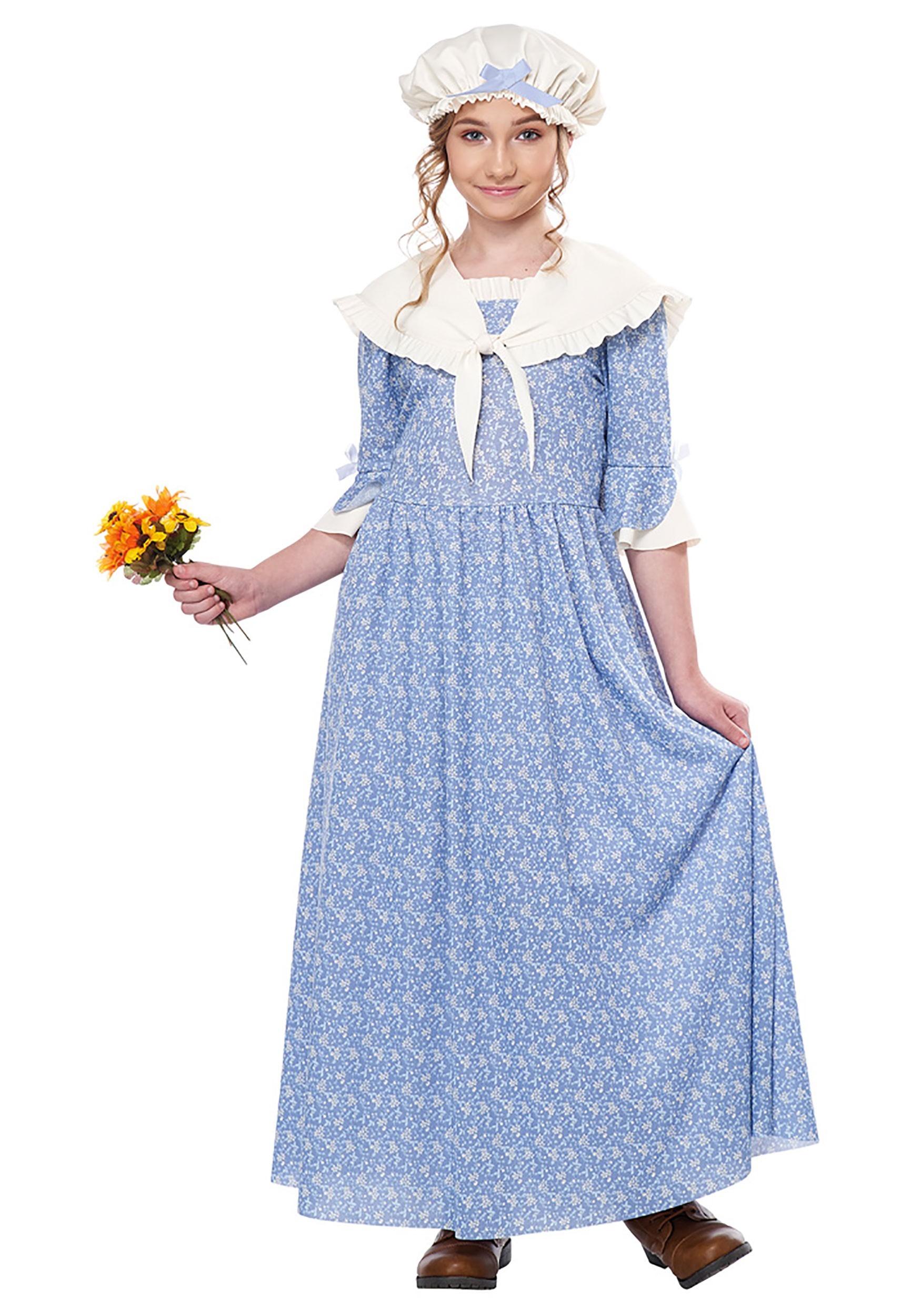 Colonial Village Costume For Girls