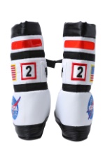 Kids White Astronaut Boot Tops 4