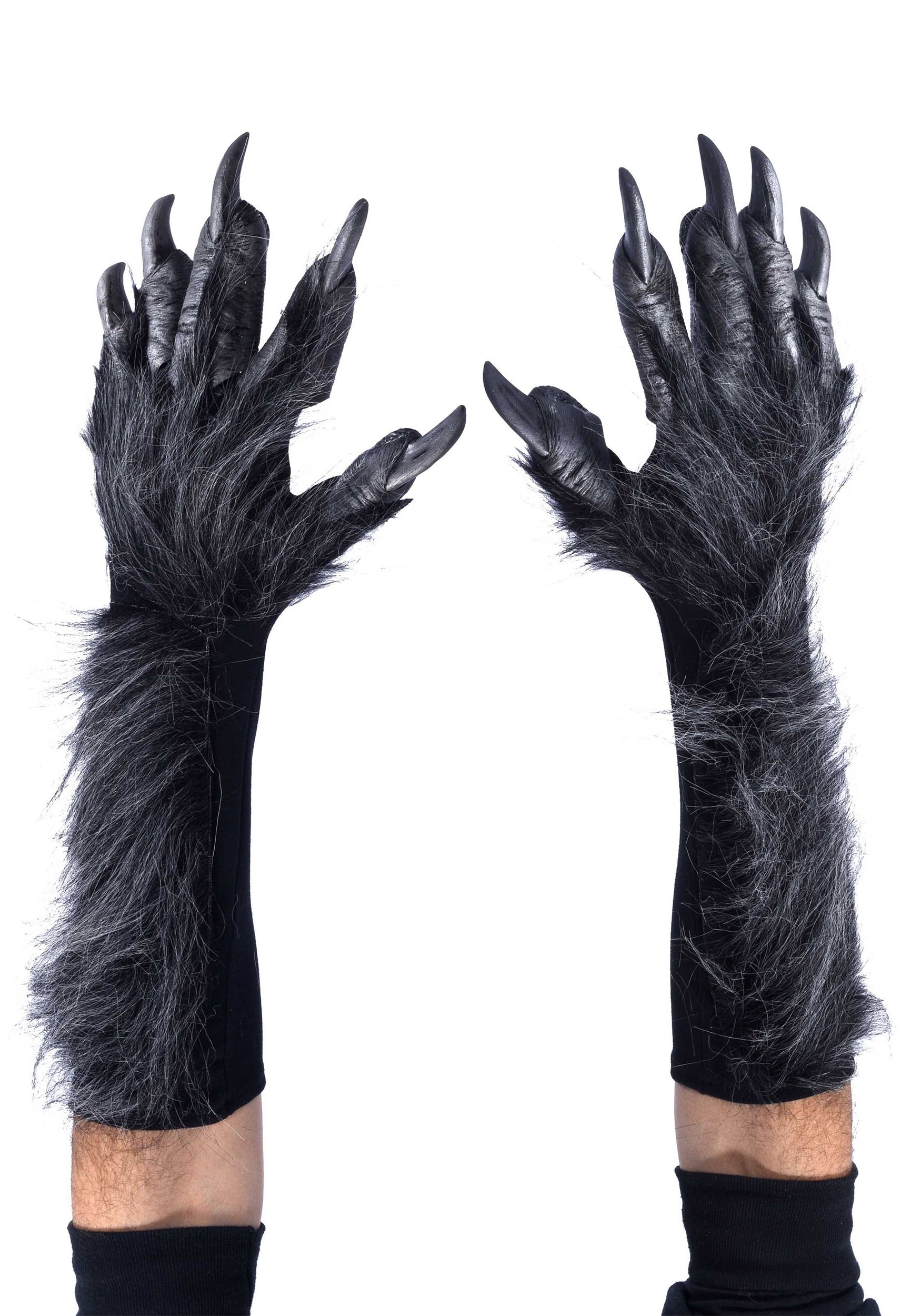 Grey Wolf Gloves For Adults
