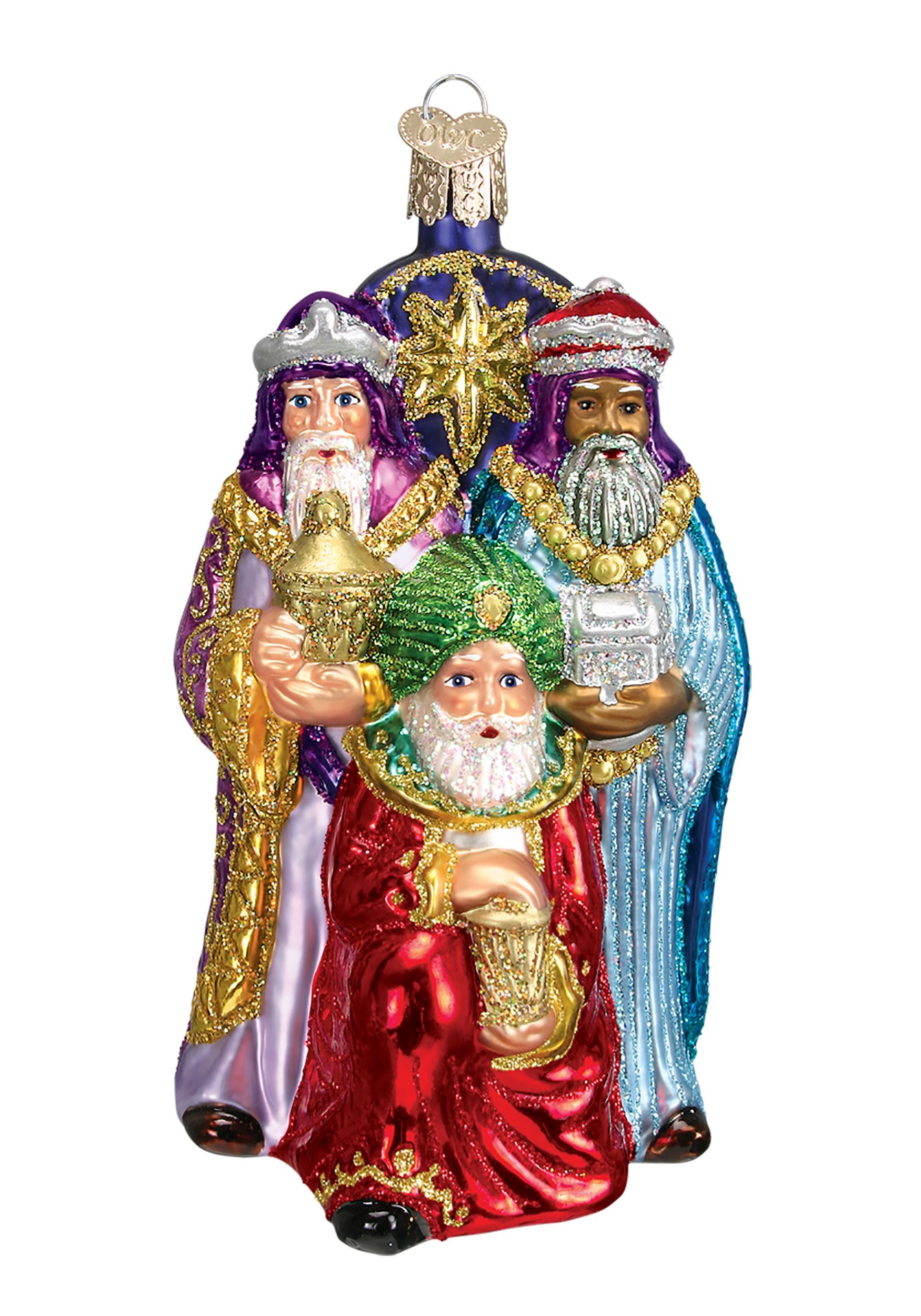 Three Wise Men Glass Blown Tree Ornament