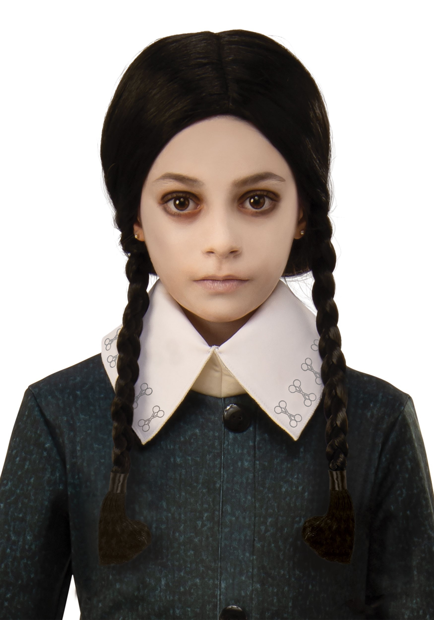 The Addams Family Kids Wednesday Wig