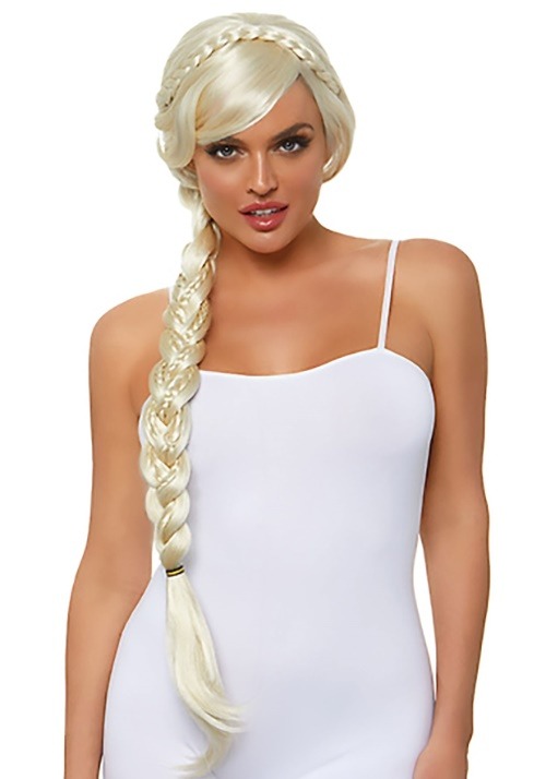 Women's Long Blonde Braid Wig