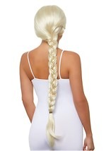 Long Blonde Braid Wig Alt 1