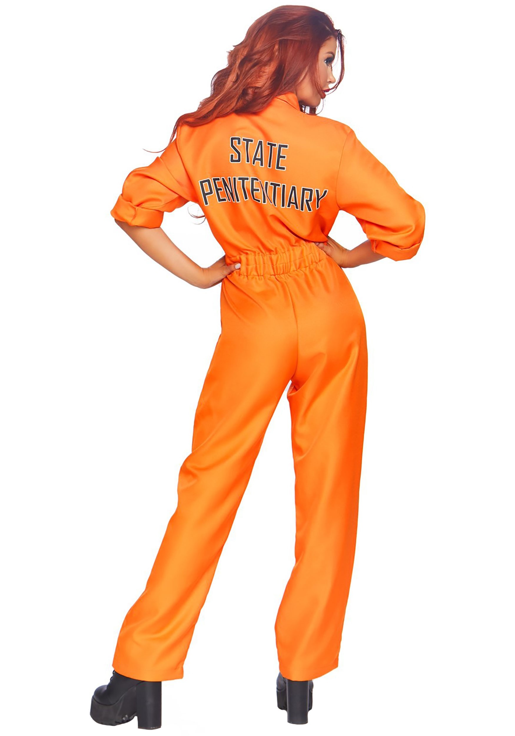 Orange Prisoner Jumpsuit Women's Costume