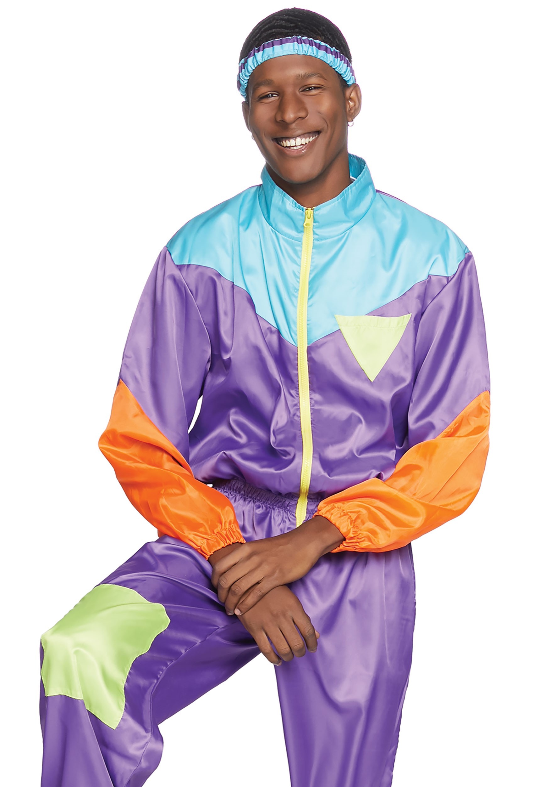 Awesome 80s Track Suit Costume , Men's 80s Costumes