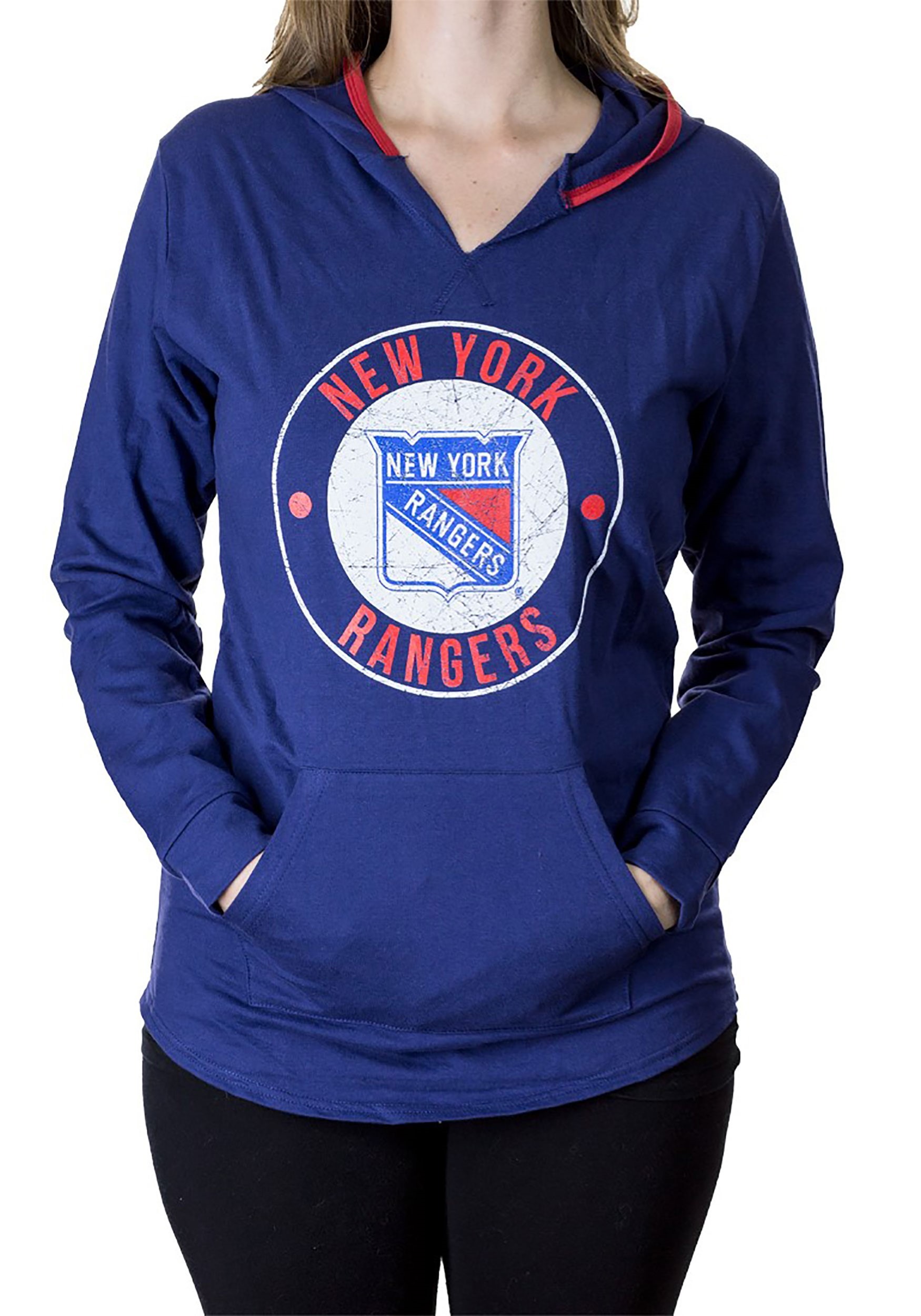 New York Rangers NHL Womens French Terry Fleece Hoodie