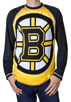 NHL Boston Bruins Men's Long Sleeve Rash Guard T-Shirt