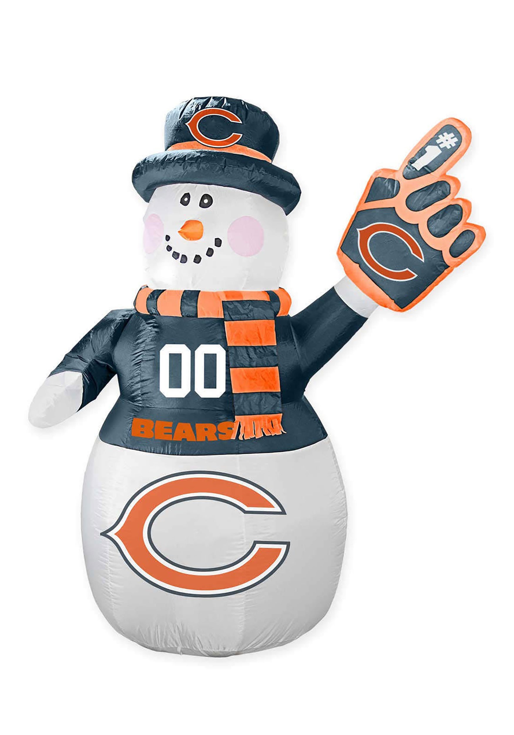 Inflatable Chicago Bears Snowman