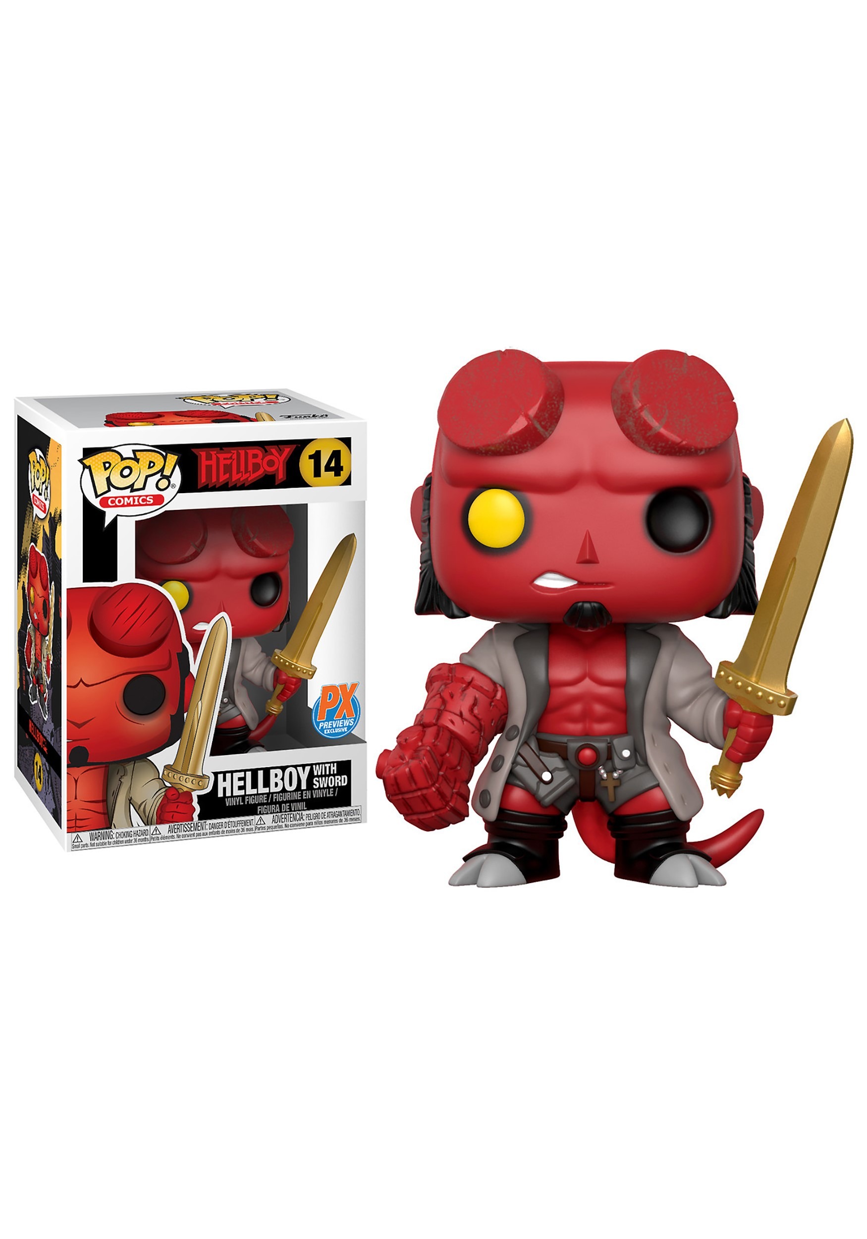 Funko Pop! Hellboy with Excalibur PX Vinyl Figure