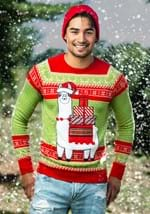 Adult Christmas Llama Ugly Sweater Alt 2