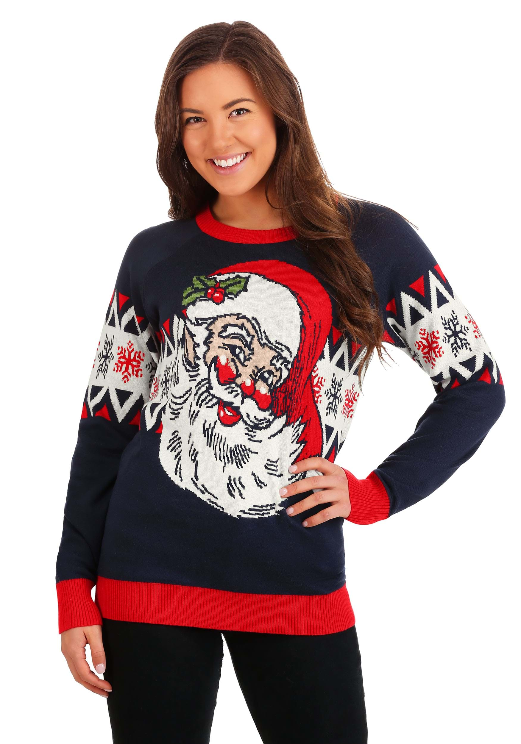 Vintage Santa Ugly Christmas Sweater Adult