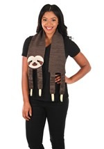 Knit Scarf Sleepy Sloth 1