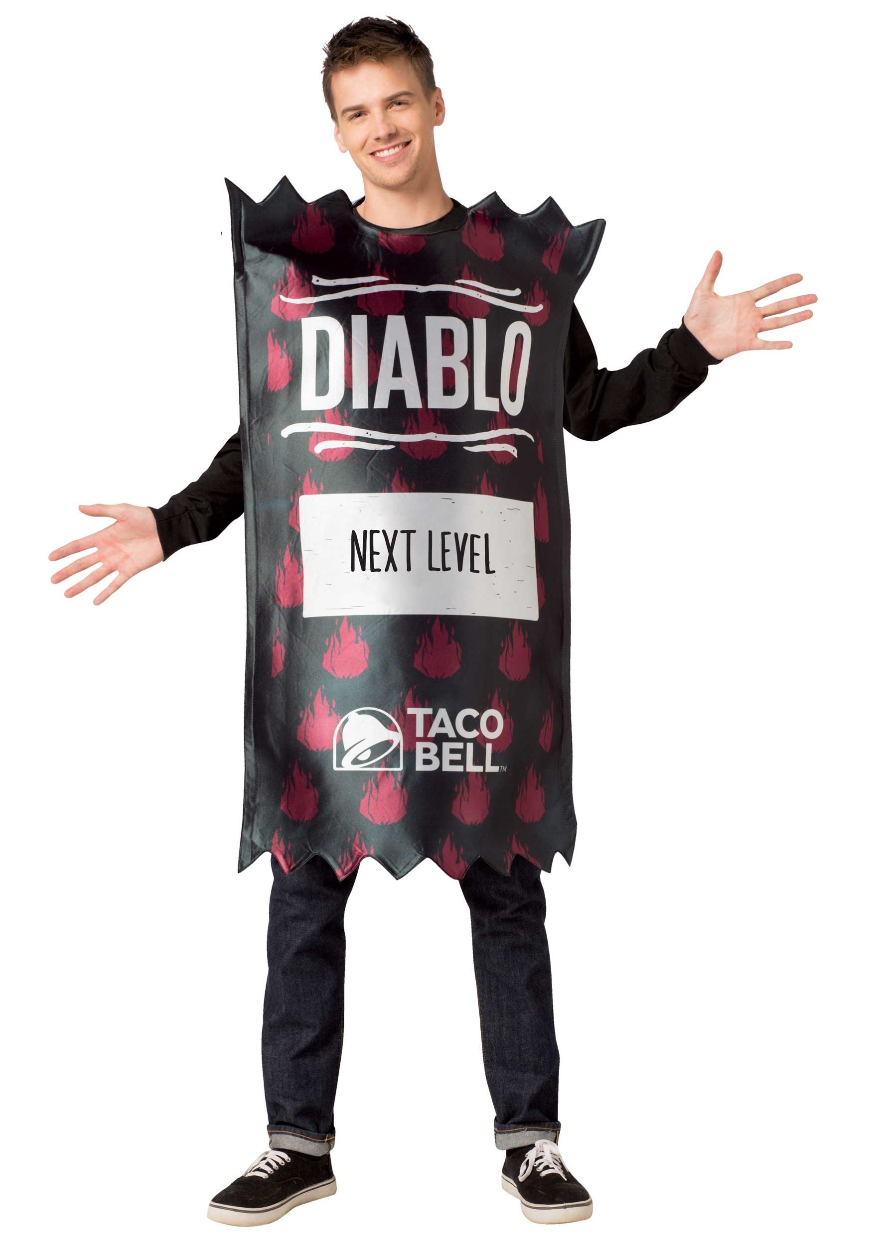 Taco Bell Adult Diablo Sauce Packet Costume