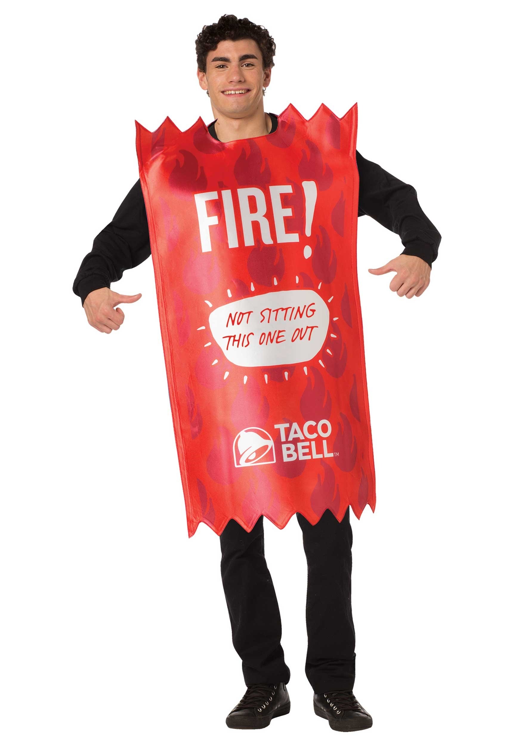 Taco Bell Fire Taco Bell Sauce Packet Costume for Adults