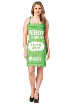 Taco Bell Womens Verde Taco Bell Sauce Packet Costume