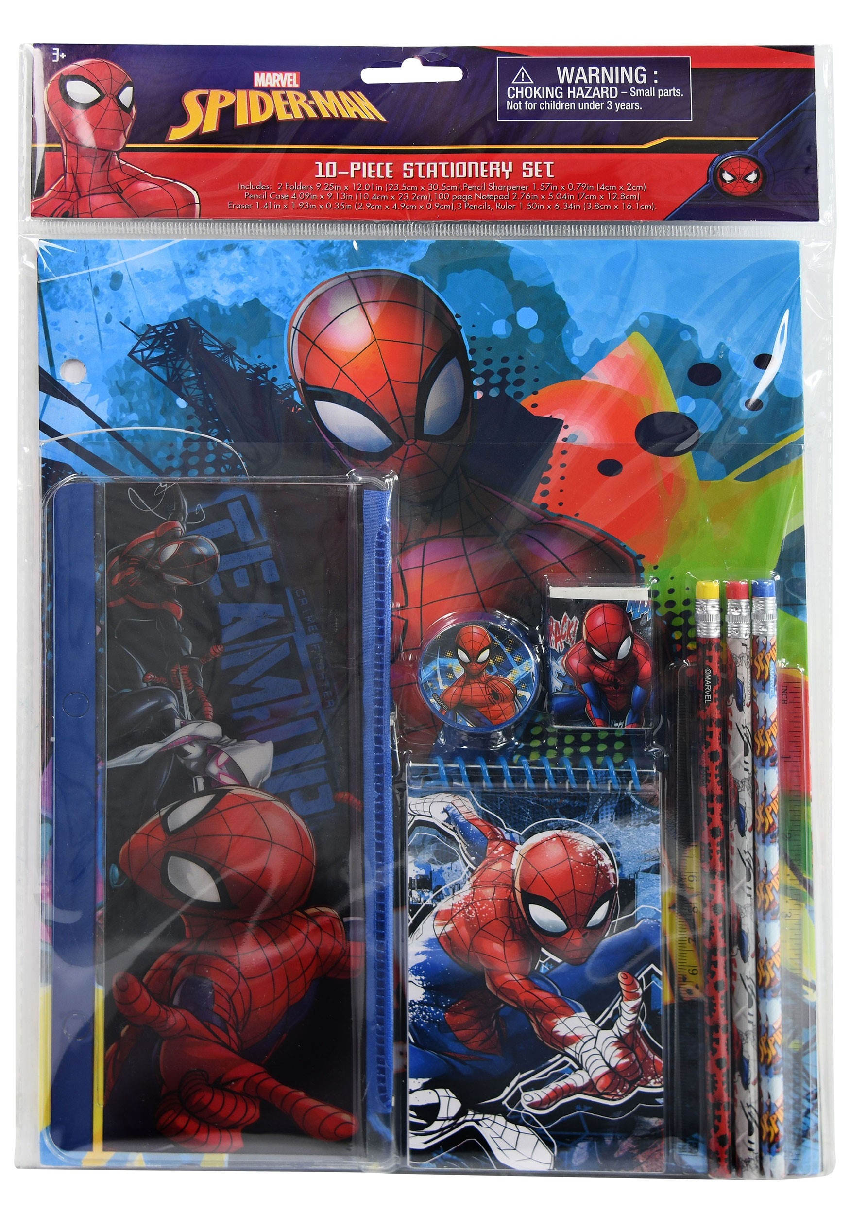10 Piece Spider-Man Stationery Set