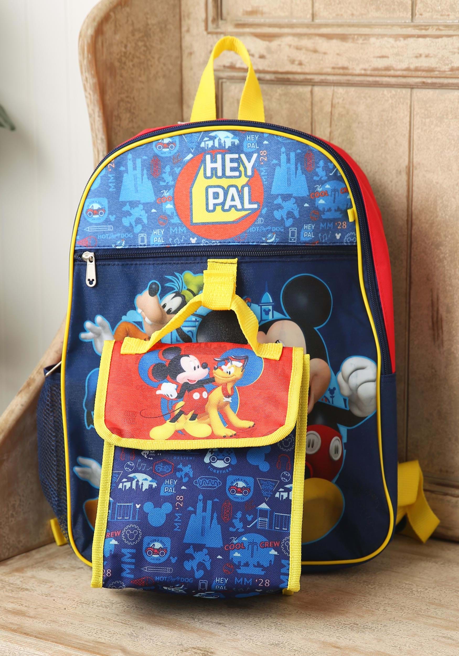 5pc Mickey Mouse Backpack Set