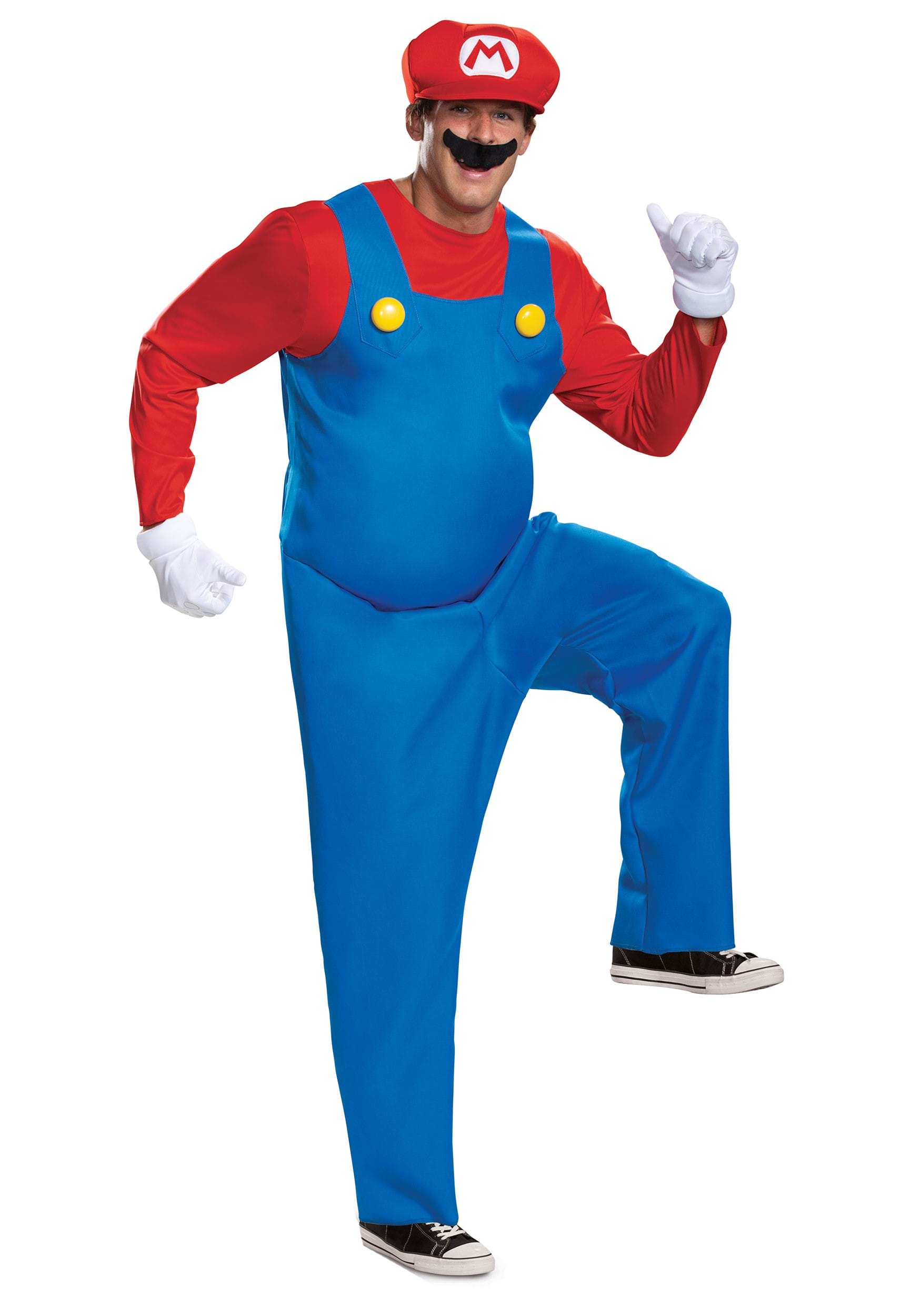 Men's Nintendo Super Mario Brothers Mario Deluxe Costume