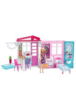 Barbie House and Doll Set